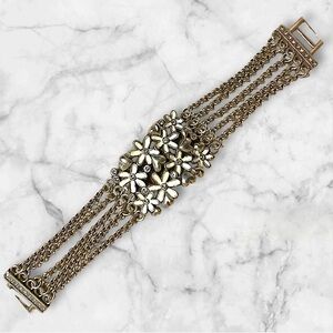 Brighton Gold Floral Chain Bracelet